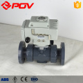 Plastic pvc ball valve 3-way motorized valve